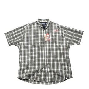 Wrangler Classic Fit Green‎ Plaid Mens Button Down Short Sleeve Shirt 3 XL NWT